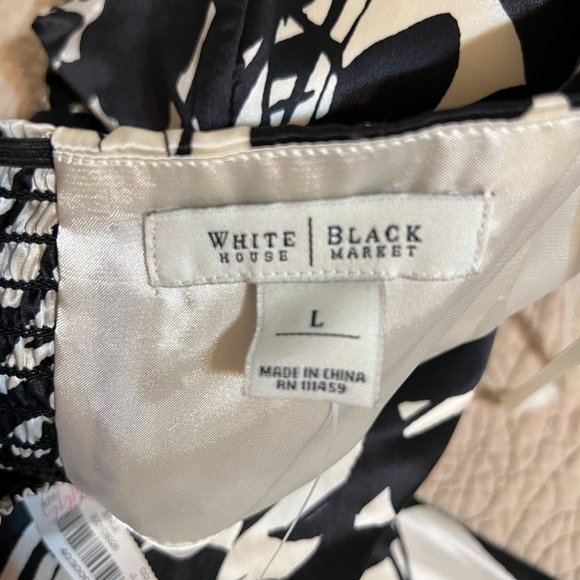 White House Black Market Small Blouse Silk Floral Sleeveless Jewel Halter top si - Picture 8 of 10